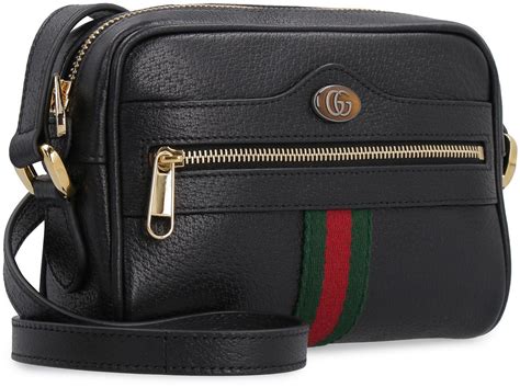 fake black gucci cross purse|black leather gucci crossbody bag.